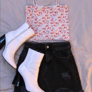 Pacsun floral crop top